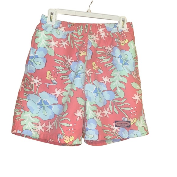 Vineyard Vines Mens Swim Trunks Floral Size S - Picture 1 of 5